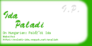 ida paladi business card